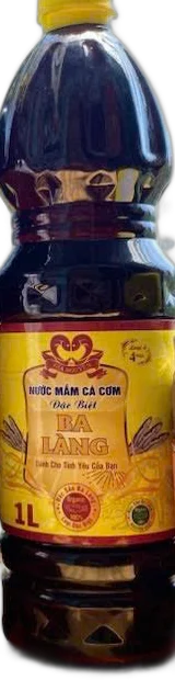 Nước mắm Ba Làng Gia Nguyên ủ 4 năm
