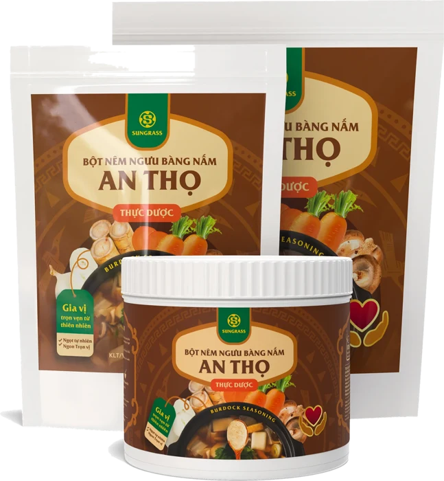 Bột nêm ngưu bàng nấm An Thọ – túi và hũ