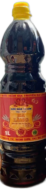 Nước mắm Ba Làng ủ 2 năm, nhãn đỏ